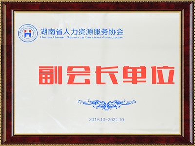 湖南省人力资源服务协会副会长单位